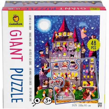 Giant puzzle, fairies and ogres, 48 ​​pieces