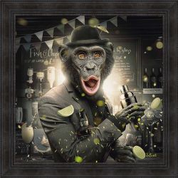 Monkey Bar Painting by Sylvain Binet 40x40
