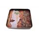 Square tray, golden tears by G. Klimt