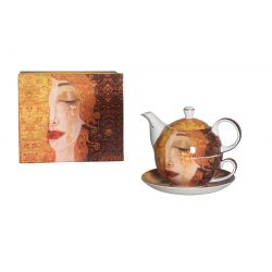 Single teapot G. Klimt tears of gold.