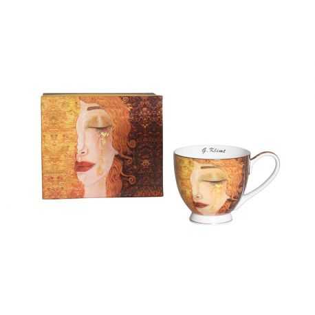 Tasse déjeuner G. Klimt larmes d'or