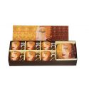 Coffret 6 tasses à café G. Klimt larmes d'or
