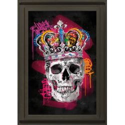 Painting The crowned skull 51x71 by Romaric