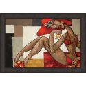 Tableau La Baigneuse à la plage par Martine Gonnin