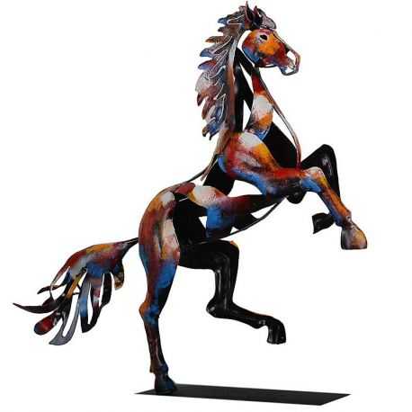 Statue de cheval cabré, hauteur 50 cm