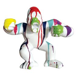 Statuette gorille Donkey kong multicolore fond blanc h 30 cm