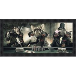 Poker table painting by Sylvain Binet