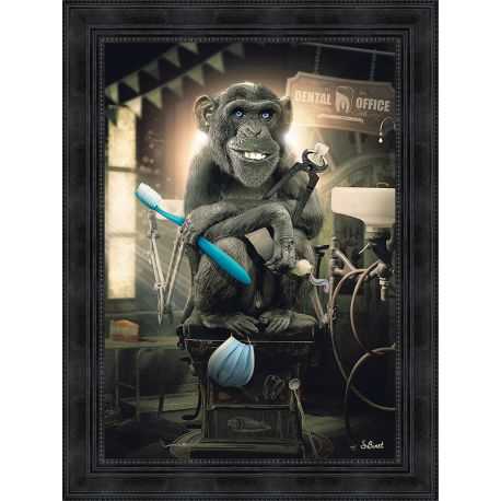 The dentist painting by Sylvain Binet 50x70