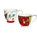 Two large model 500 ml Kandinsky lunch cups