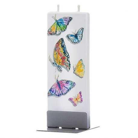 Bougie décorative extra plate modèle papillon