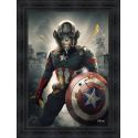 Tableau Captain América par Sylvain Binet 50X70