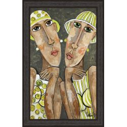 Tableau Petites Anglaises par Martine Gonnin 73 x 103