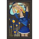 Tableau Tout bleu par Martine Gonnin 73 x 103
