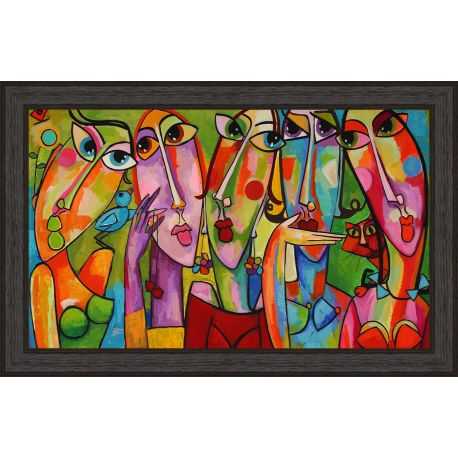 Tableau Printemps par Martine Gonnin 73 x 103