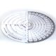 Creacourbes, graduated round ruler with template of curves and ovals